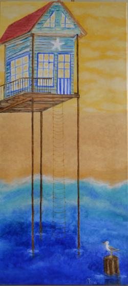 Picturi de vara On stilts in water
