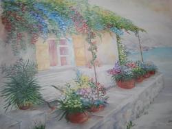 Picturi de vara Pe prispa