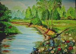 Picturi de vara "Liniste si flori"