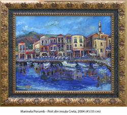 Picturi de vara Port din insula Creta