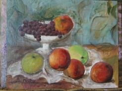 Picturi de vara Cos cu fructe