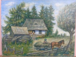 Picturi de vara Plecarea motului la lucru