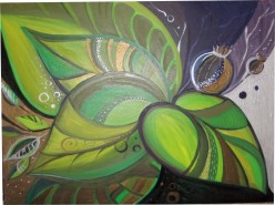 Picturi decor Abstract green