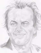 Picturi in creion / carbune Jack nicholson