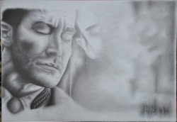 Picturi in creion / carbune Jake gyllenhaal