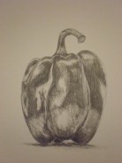 Picturi in creion / carbune Ardei