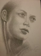 Picturi in creion / carbune Desen fata 