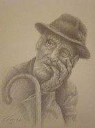 Picturi in creion / carbune Portret