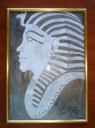Picturi in creion / carbune Masca
