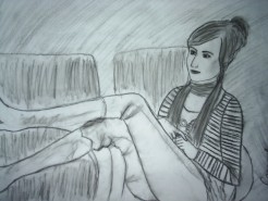 Picturi in creion / carbune Portret