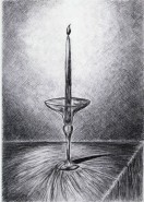 Picturi in creion / carbune Candle