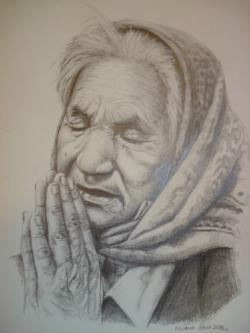 Picturi in creion / carbune Rugaminte