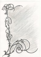 Picturi in creion / carbune Oglinda