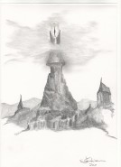 Picturi in creion / carbune Saurons eye