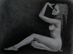 Picturi in creion / carbune Vas