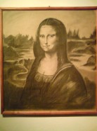 Picturi in creion / carbune Mona lisa
