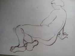 Picturi in creion / carbune st 29 anii 70