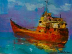 Picturi maritime navale in larg pe mare