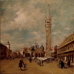 Picturi cu peisaje Piazza San Marco ...copie dupa Canaletto