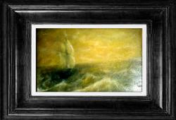 Picturi maritime navale Pctura-Apus marin