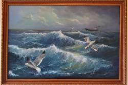 Picturi maritime navale Dansul pescarusilor