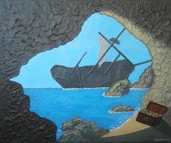 Picturi maritime navale Pestera interzisa