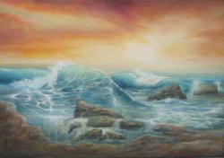 Picturi maritime navale valuri la MINOTA