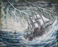 Picturi maritime navale Dezlantuire