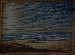 Picturi maritime navale Pe tarm