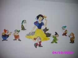 Picturi murale Alba ca zapada si cei 7 pitici