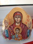 Picturi religioase Icoana maica domnului cu pruncul