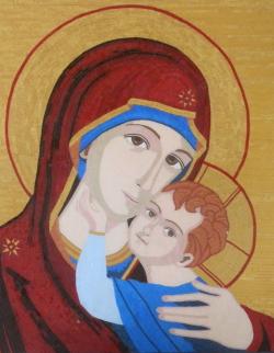 Picturi religioase Mama cu Pruncul
