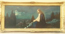 Picturi religioase Isus pe dealul Maslinului 2 vechi de peste 25 ani