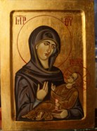 Picturi religioase Icoana maica domnului cu pruncul iisus