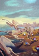 Picturi surrealism Exod feminin