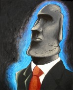 Picturi surrealism This is moai!